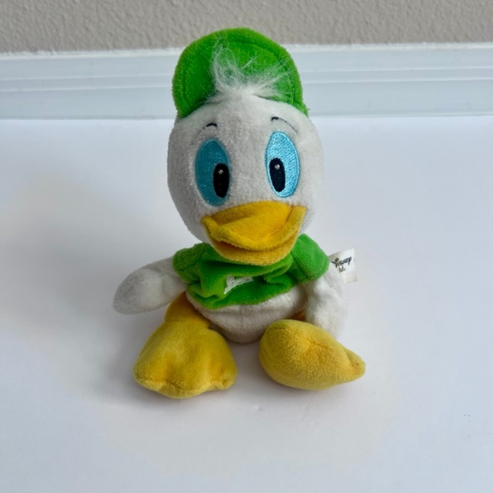 Disney World Donald Duck Nephew Louie Plush Mini Toy Bean Bag Plush Duck Tales